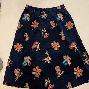 100% silk Madewell midi skirt